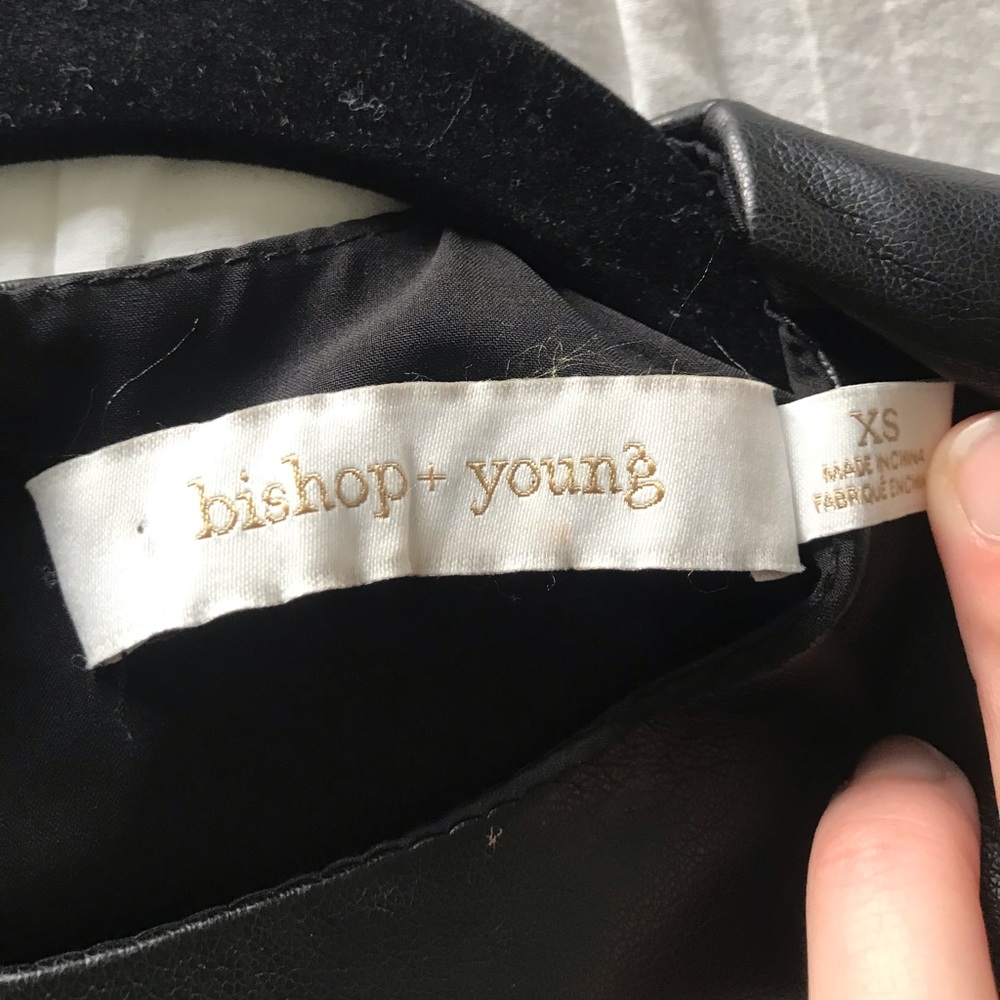 Bishop + Young Faux Leather Dress - Gem